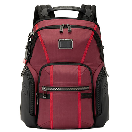 TUMI Alpha Bravo Navigation Oxblood Backpack | Wheelers TUMI Alpha Bravo Navigation Oxblood Backpack | Wheelers