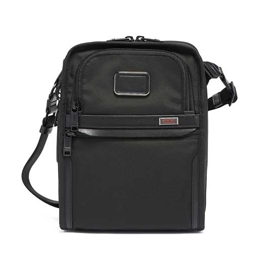 Black Alpha 3 Organiser Cross Body Bag