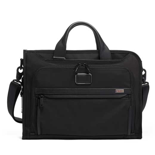 Black Alpha 3 Slim Deluxe Portfolio Bag