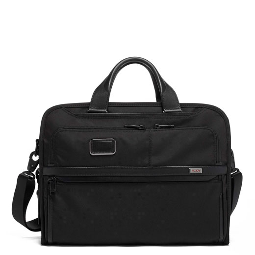 Black Alpha 3 Organiser Portfolio Briefcase