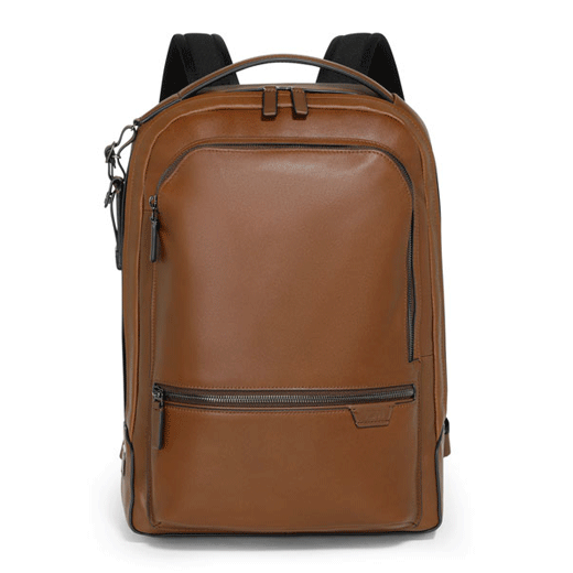 Harrison Bradner Leather Backpack, Cognac Brown