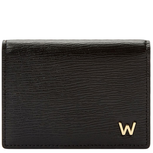 Black 'W' 4CC Gusseted Card Case