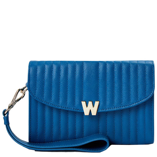 Marine Blue Mimi Cross Body Bag with Wristlet