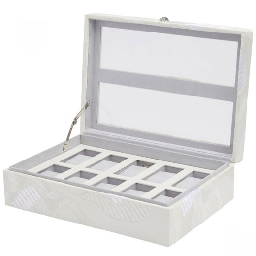 White Memento Mori 10 Piece Watch Box