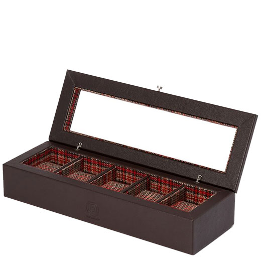 x WM Brown 5 Piece Watch Box