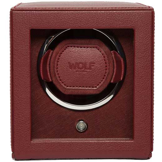 Bordeaux Cub Watch Winder with Cover