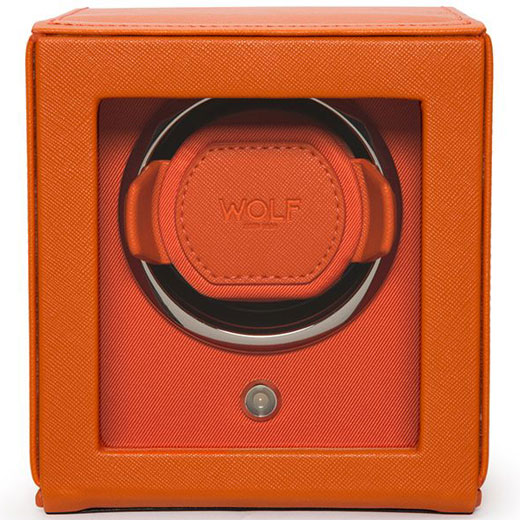 Orange Cub Watch Winder with Cover