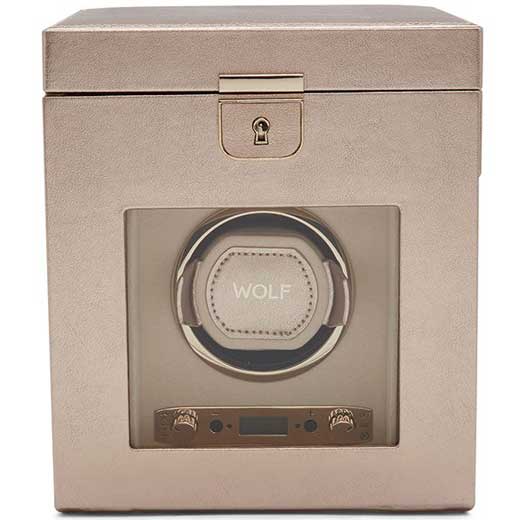 Rose Gold Palermo Watch Winder with Jewellery Storage