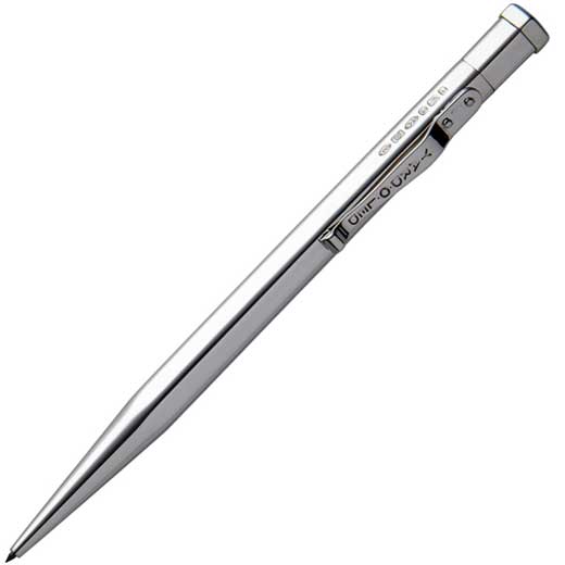 Diplomat Hexagonal Polished Silver Plain Ballpoint Pen