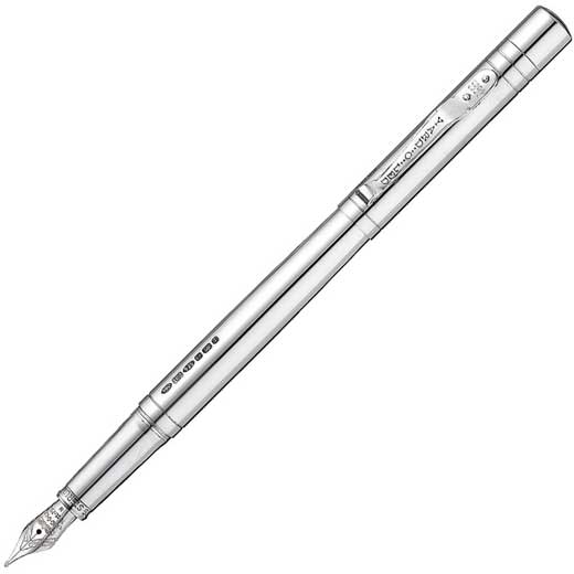 Viceroy Standard Polished Silver Plain Fountain Pen