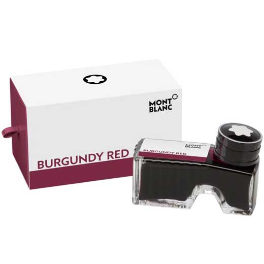 Montblanc burgundy online red ink