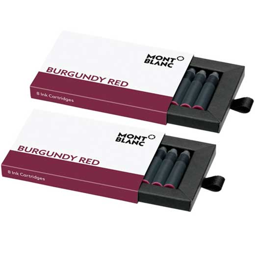 Montblanc online burgundy ink