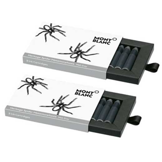 Montblanc Grey Heritage Spider Ink Cartridges Wheelers Luxury Gifts