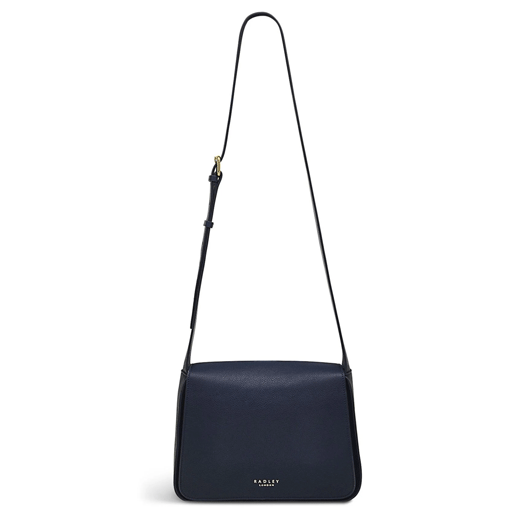 Radley Westwell Lane Ink Blue Leather Cross Body Bag