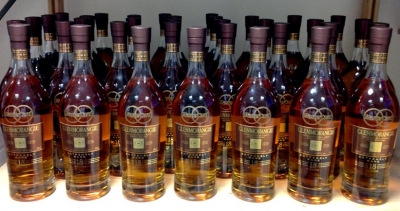 Glenmorangie whisky bottles filled all of our shelves at Wheelers.